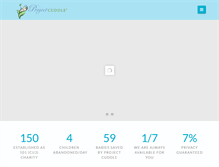 Tablet Screenshot of projectcuddle.org